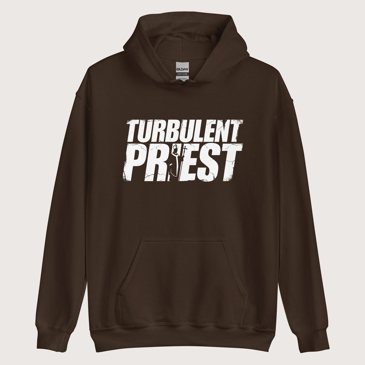 Dark Chocolate Thomas Becket Turbulent Priest Hoodie - history buff gift by HistoHead