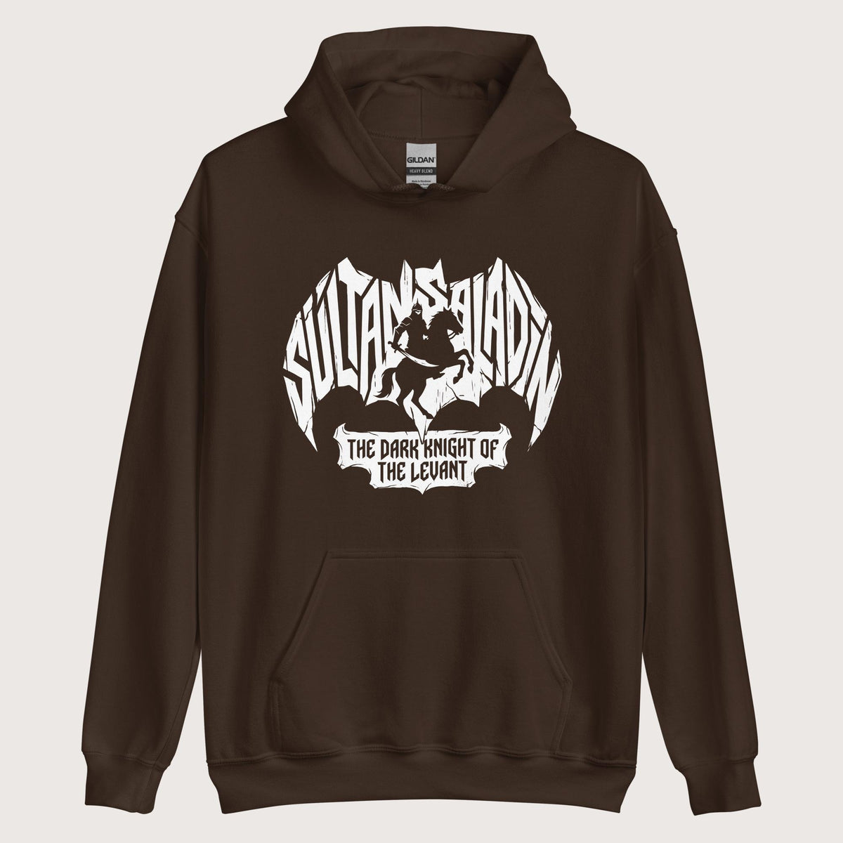 Dark Chocolate Saladin Dark Knight Hoodie - history buff gift by HistoHead