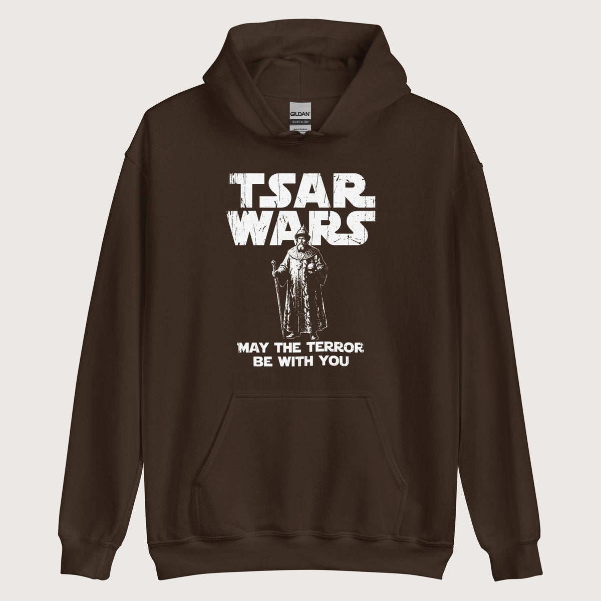 Dark Chocolate Ivan the Terrible Tsar Wars Hoodie - history buff gift by HistoHead