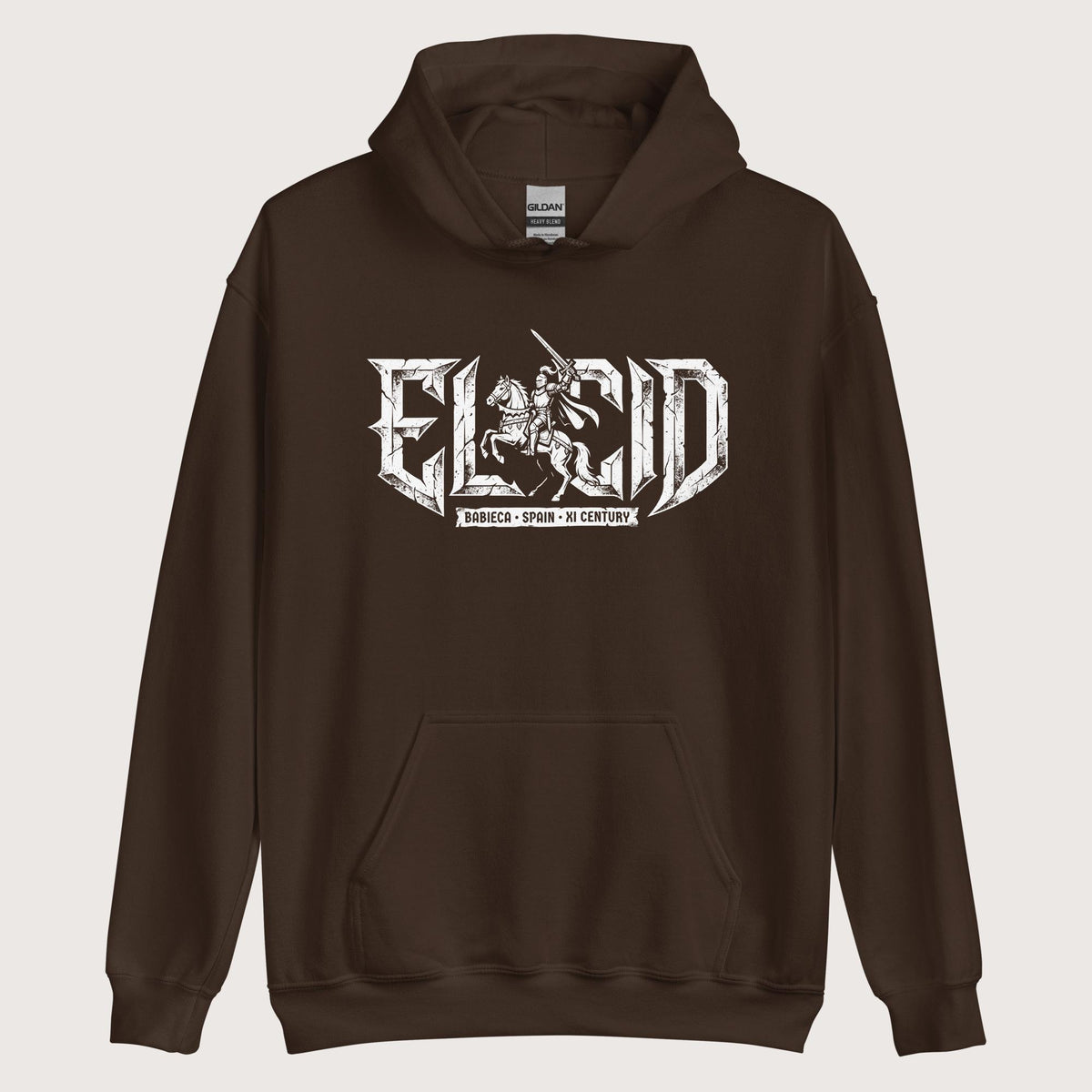 Dark Chocolate El Cid Hoodie - history buff gift by HistoHead