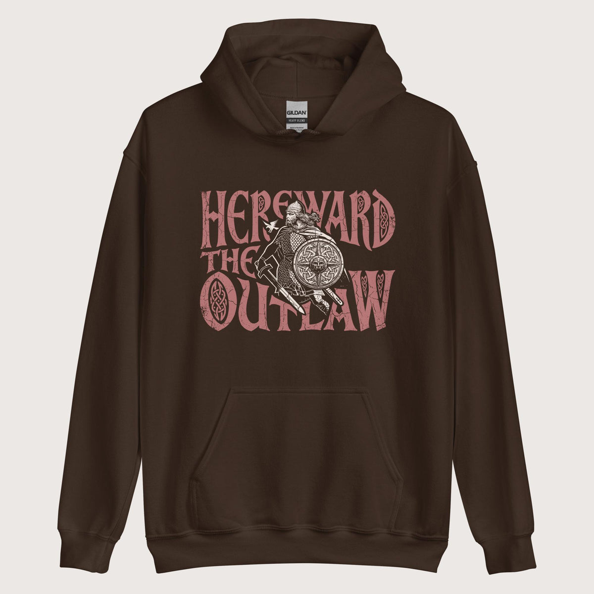 Dark Chocolate Hereward the Outlaw Hoodie - history buff gift by HistoHead