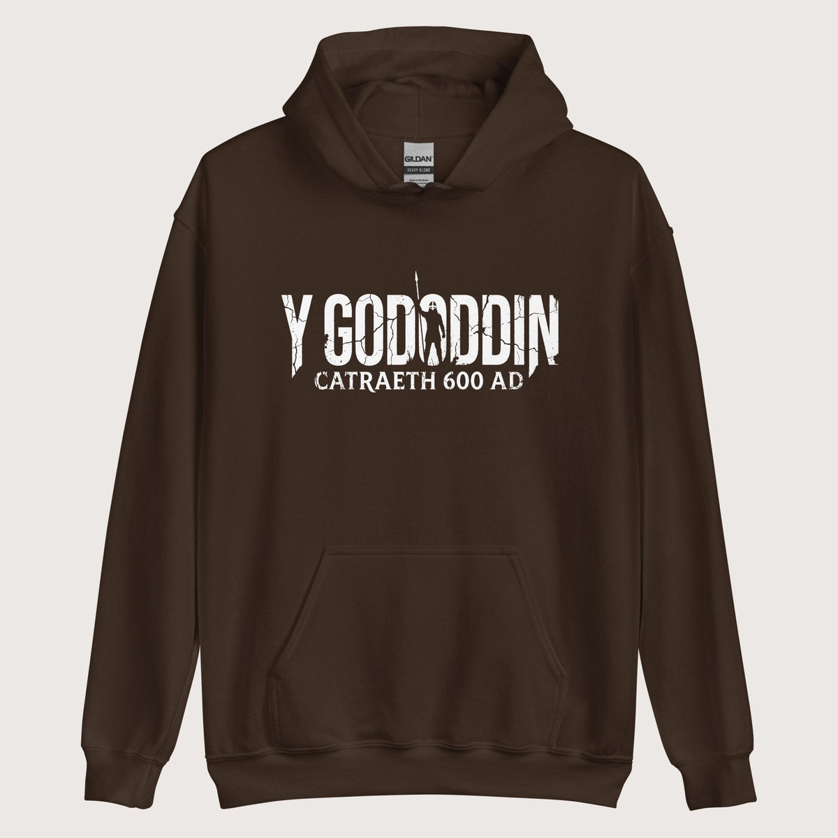 Dark Chocolate Y Gododdin Catraeth 600 Hoodie - history buff gift by HistoHead