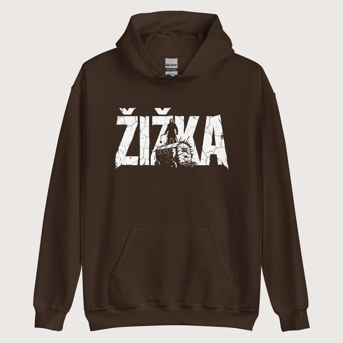 Dark Chocolate Jan Žižka Hoodie - history buff gift by HistoHead