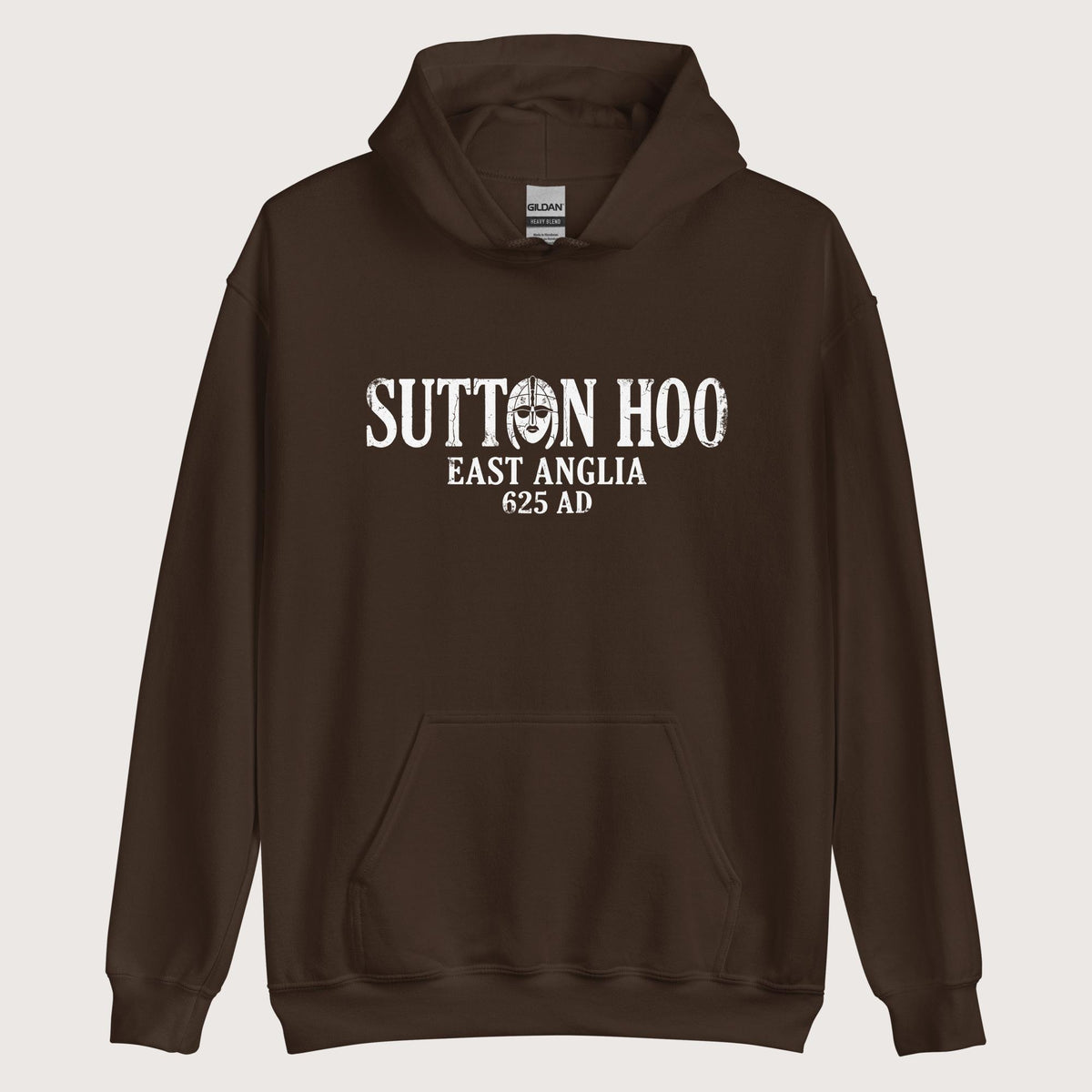 Dark Chocolate Sutton Hoo Hoodie - history buff gift by HistoHead