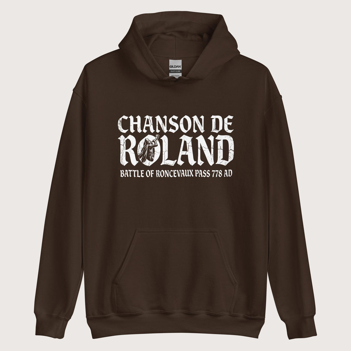 Dark Chocolate Chanson de Roland Battle of Roncevaux Hoodie - history buff gift by HistoHead