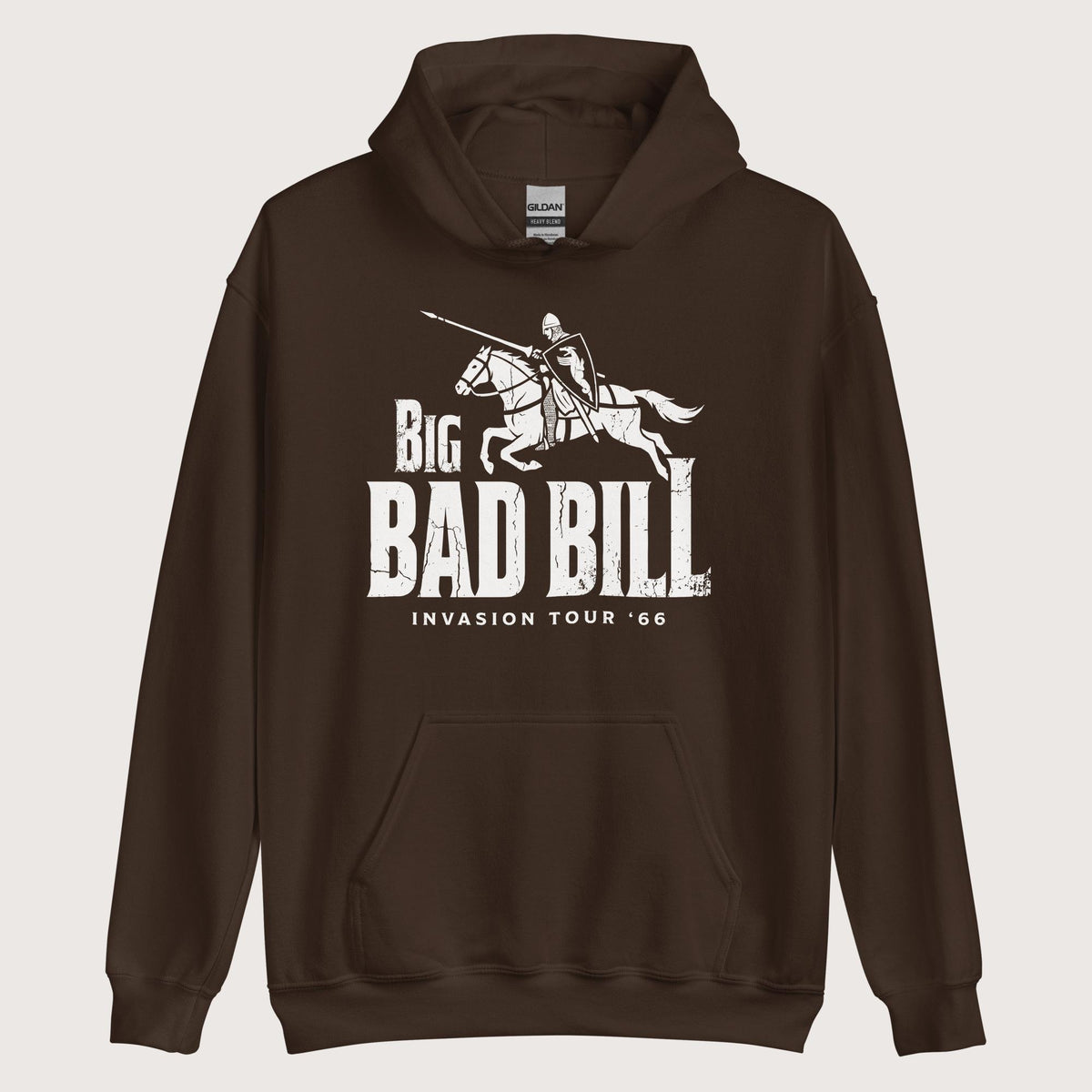 Dark Chocolate Big Bad Bill Invasion Tour Hoodie - history buff gift by HistoHead