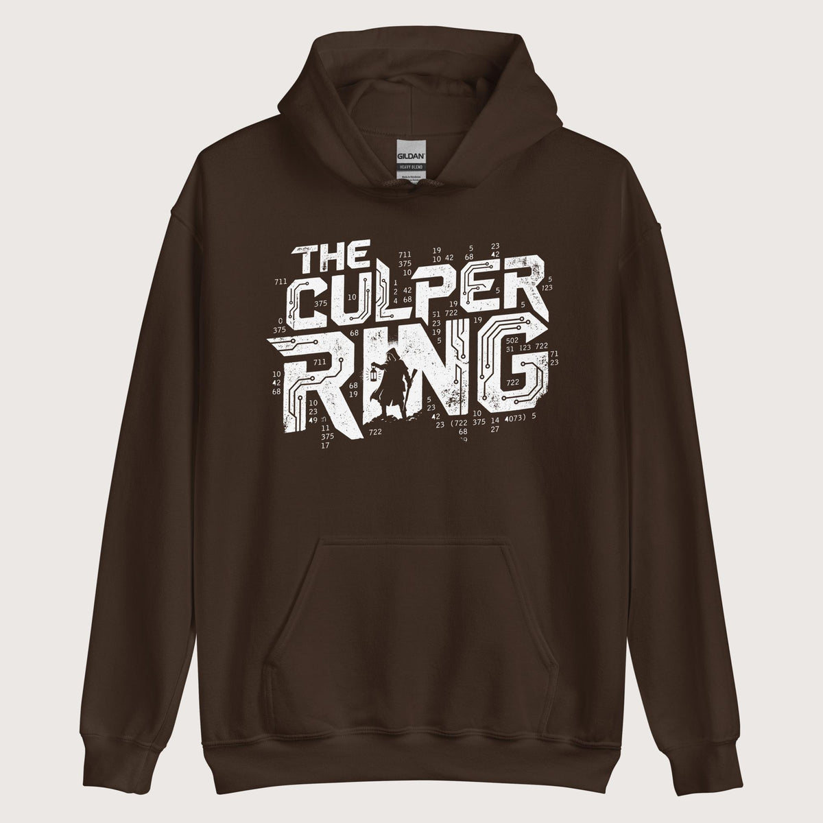 Dark Chocolate The Culper Ring Hoodie - history buff gift by HistoHead