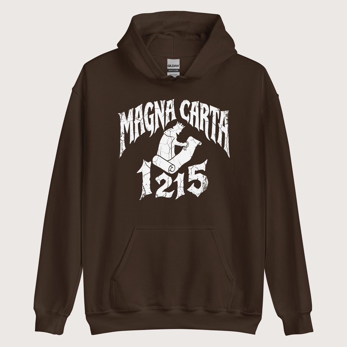 Dark Chocolate Magna Carta 1215 Hoodie - history buff gift by HistoHead