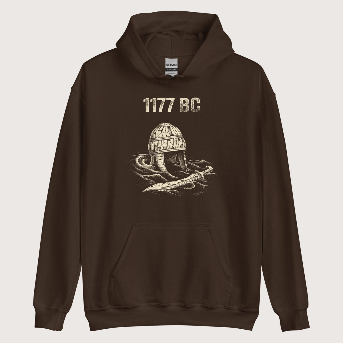 Dark Chocolate 1177 BC Hoodie - history buff gift by HistoHead