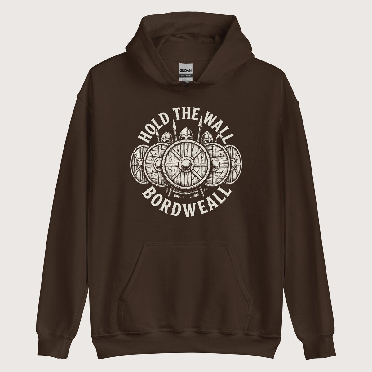 Dark Chocolate Hold the Wall Hoodie - history buff gift by HistoHead