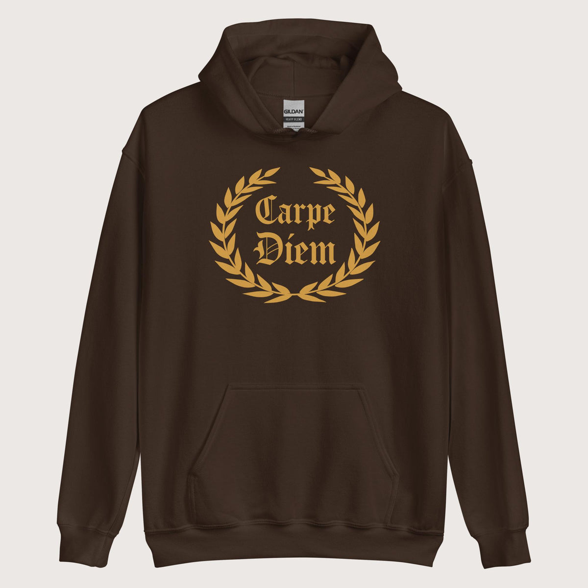 Dark Chocolate Carpe Diem Hoodie - history buff gift by HistoHead
