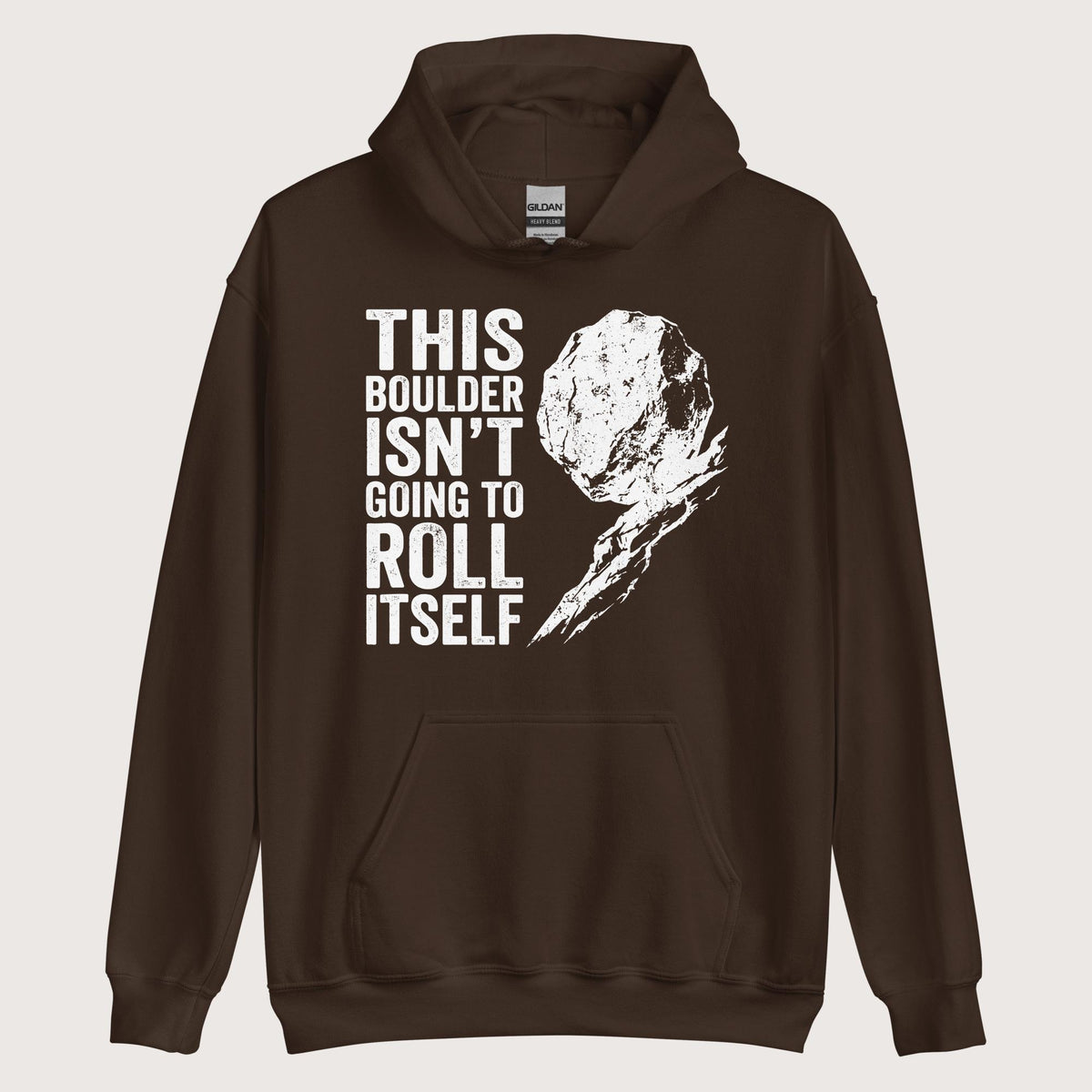 Dark Chocolate Sisyphus This Boulder Isn't Going to Roll Itself Hoodie - history buff gift by HistoHead