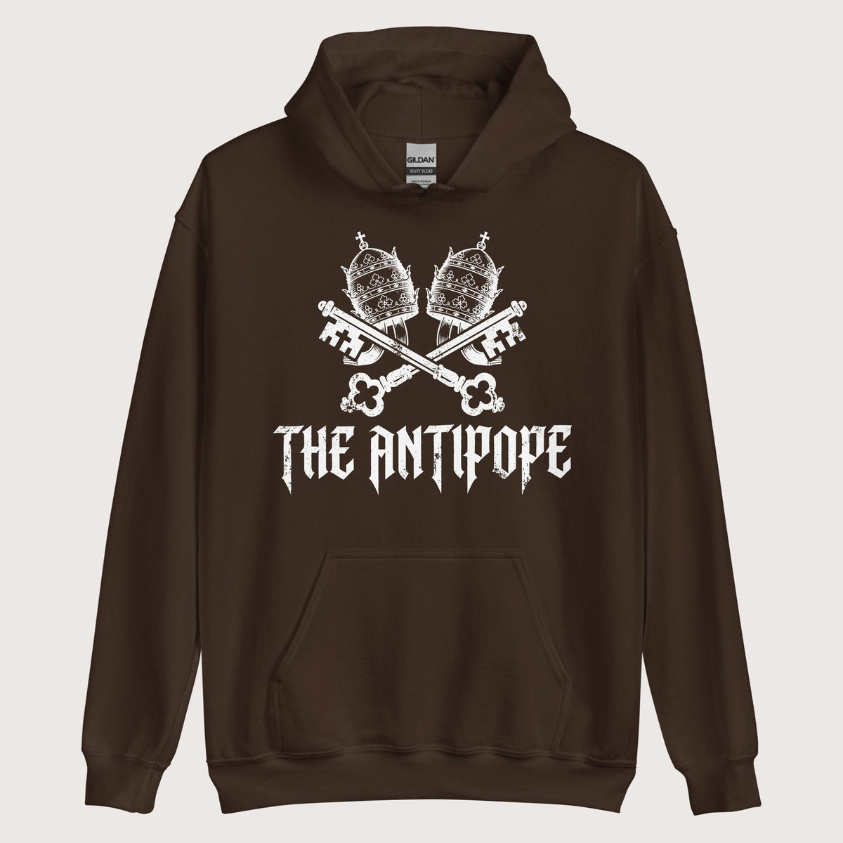 Dark Chocolate The Antipope Hoodie - history buff gift by HistoHead