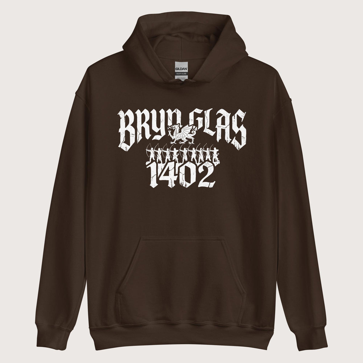 Dark Chocolate Battle of Bryn Glas 1402 Hoodie - history buff gift by HistoHead