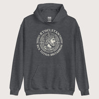 Dark Heather Æthelstan King of All Britain Hoodie - history buff gift by HistoHead