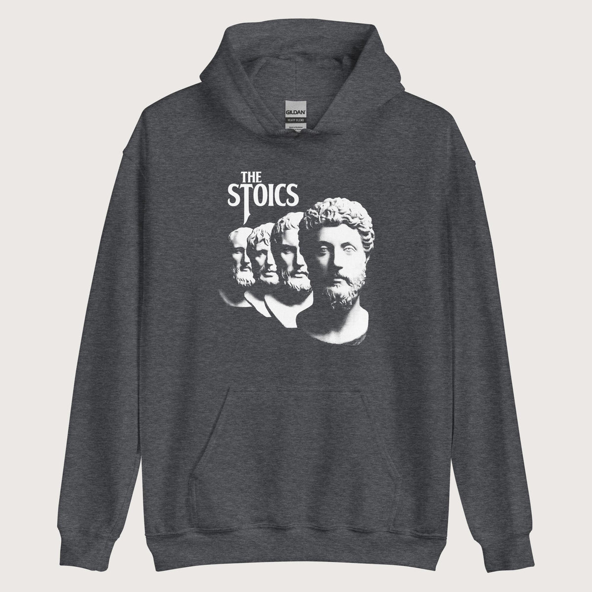Dark Heather The Stoics Band Hoodie - history buff gift by HistoHead