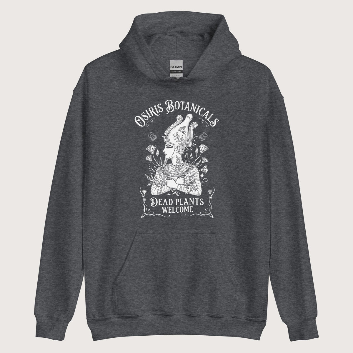 Dark Heather Osiris Botanicals Hoodie - history buff gift by HistoHead