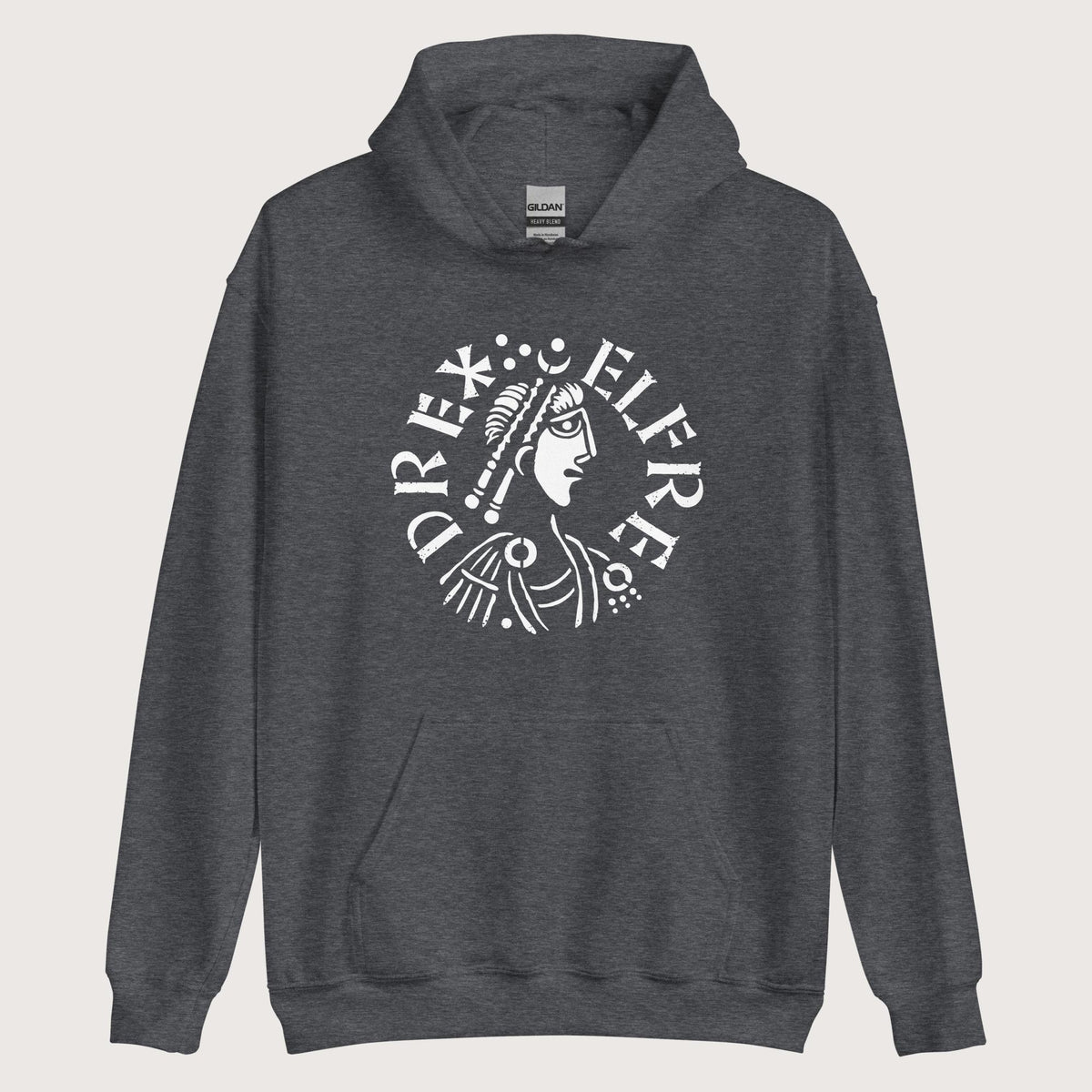 Dark Heather Alfred the Great Penny Hoodie - history buff gift by HistoHead