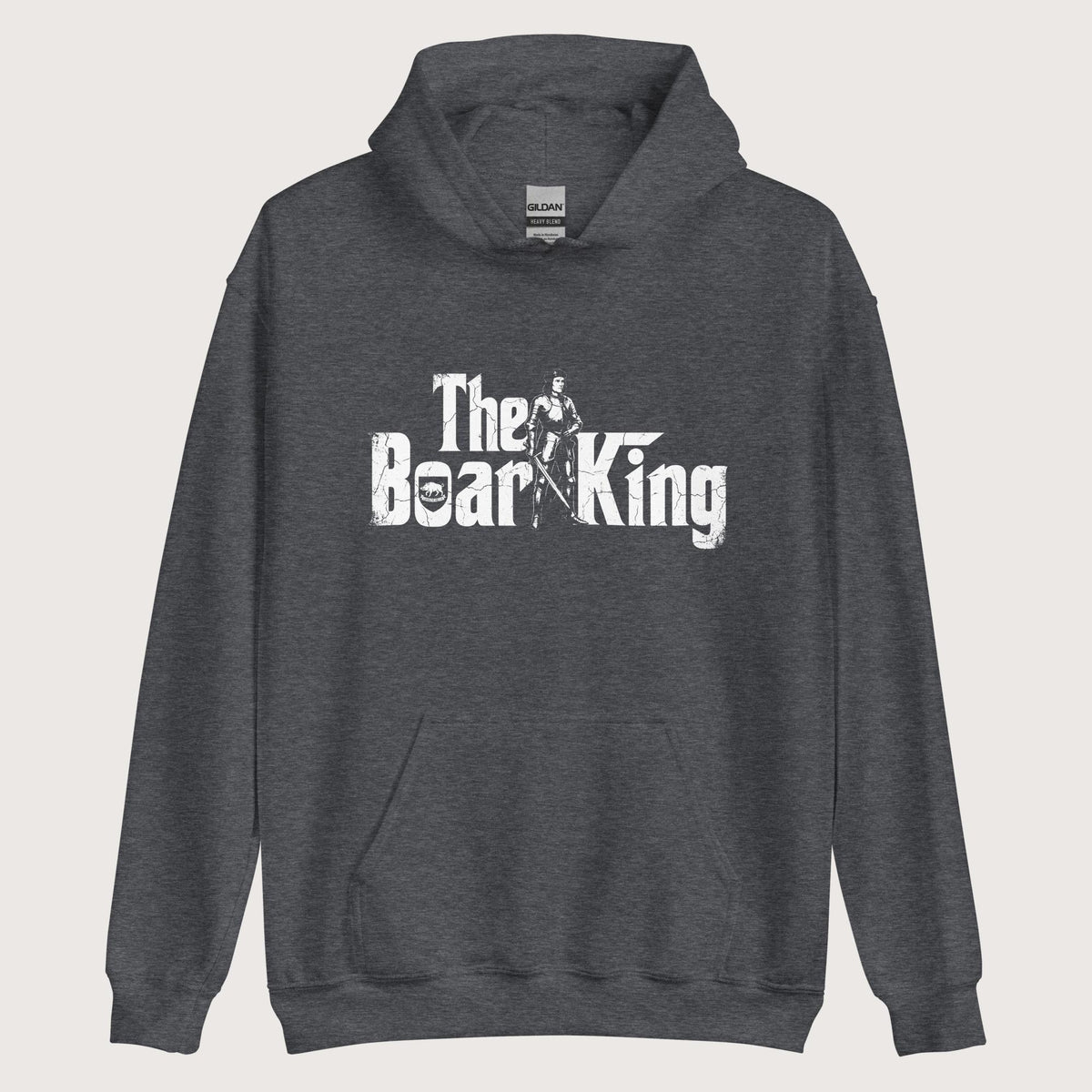 Dark Heather Richard III The Boar King Hoodie - history buff gift by HistoHead