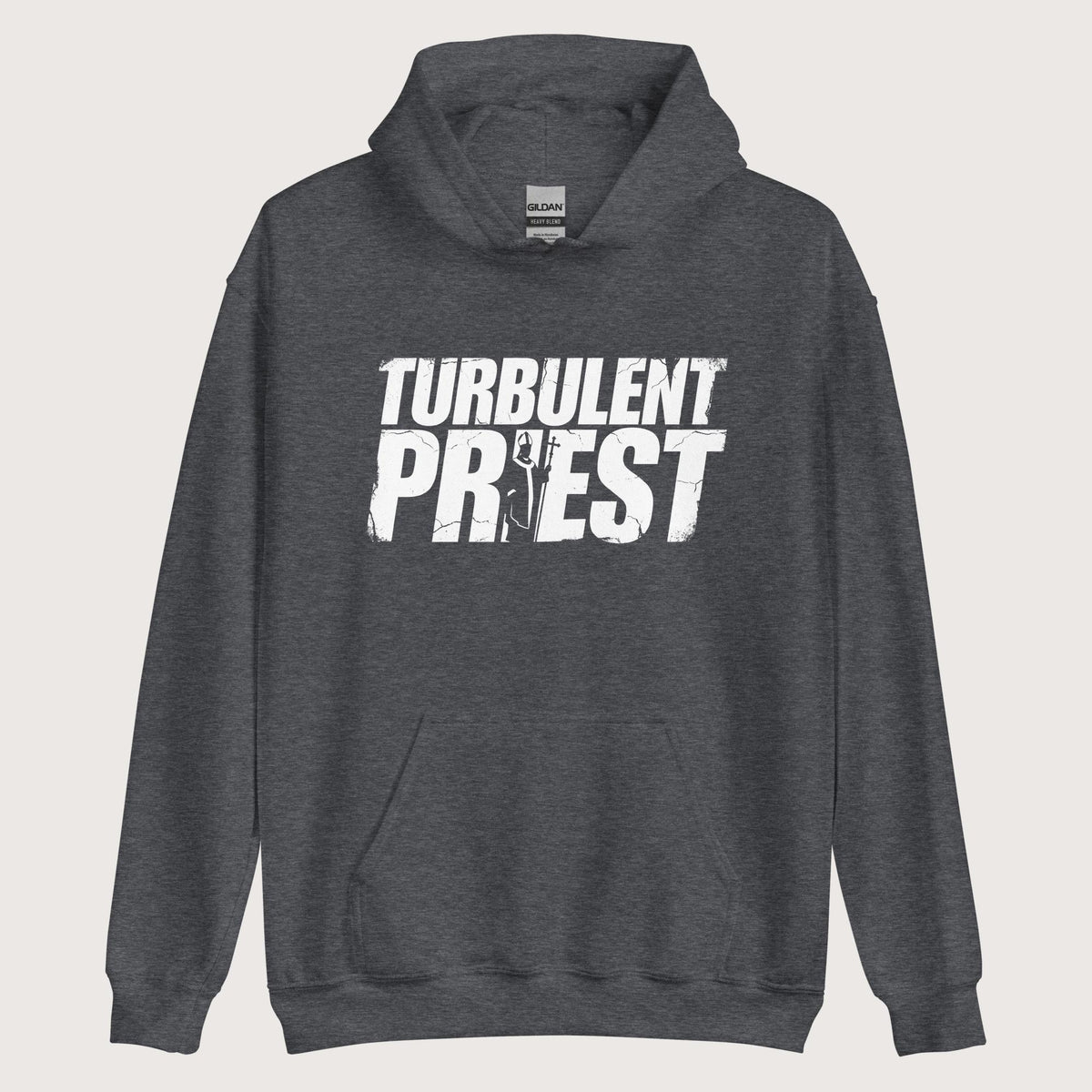 Dark Heather Thomas Becket Turbulent Priest Hoodie - history buff gift by HistoHead
