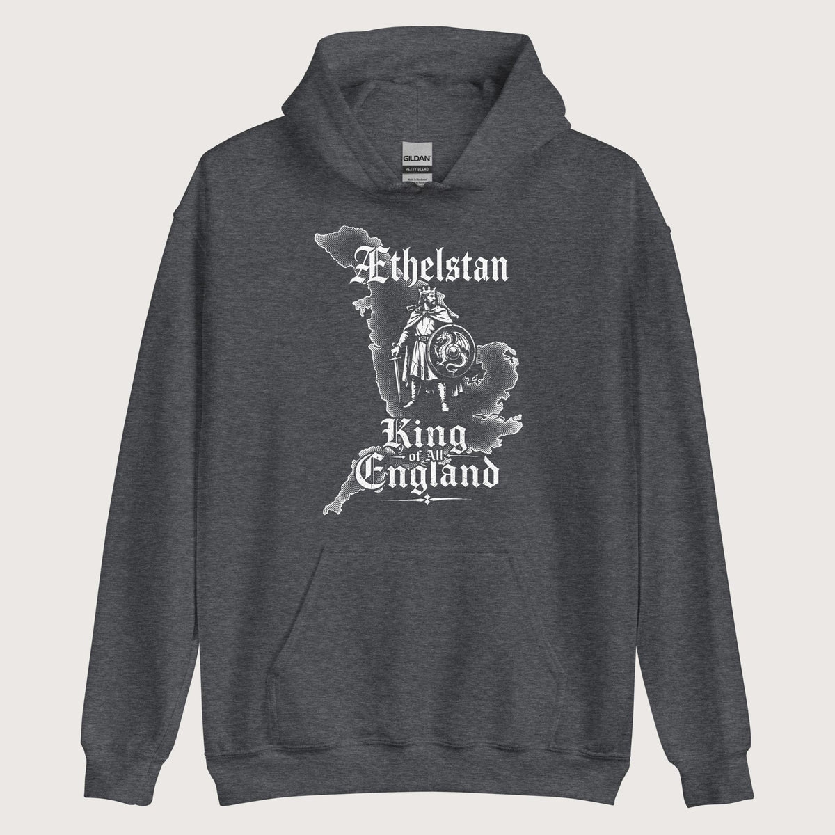 Dark Heather Æthelstan Territory Hoodie - history buff gift by HistoHead