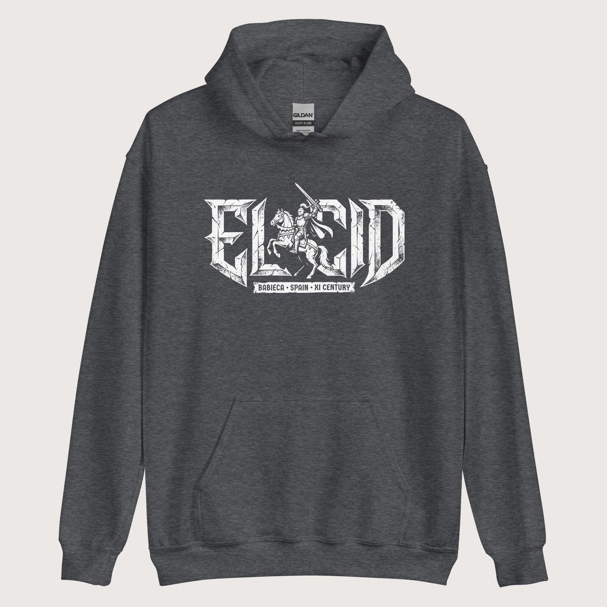 Dark Heather El Cid Hoodie - history buff gift by HistoHead