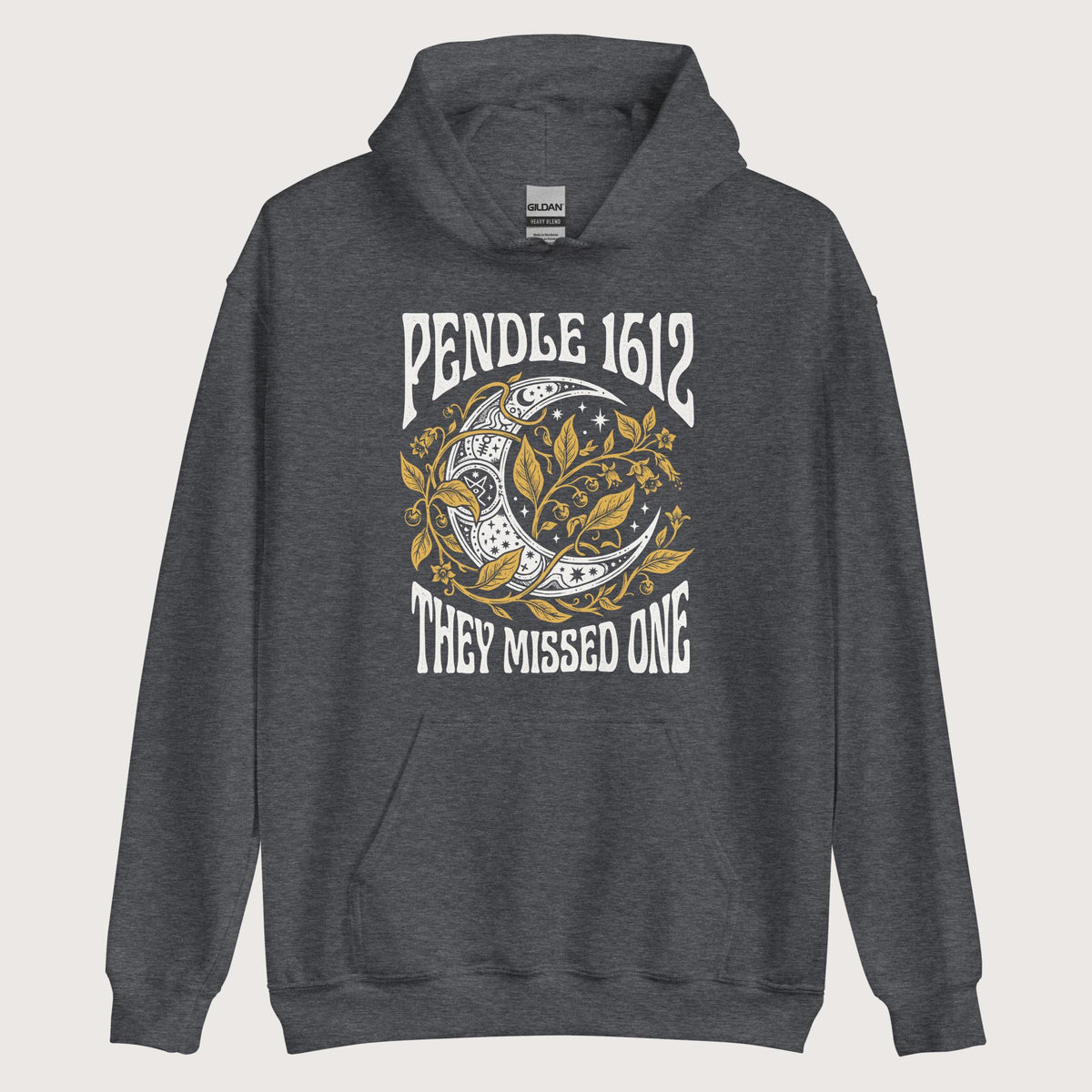 Dark Heather Pendle Witch Trials They Missed One Hoodie - history buff gift by HistoHead