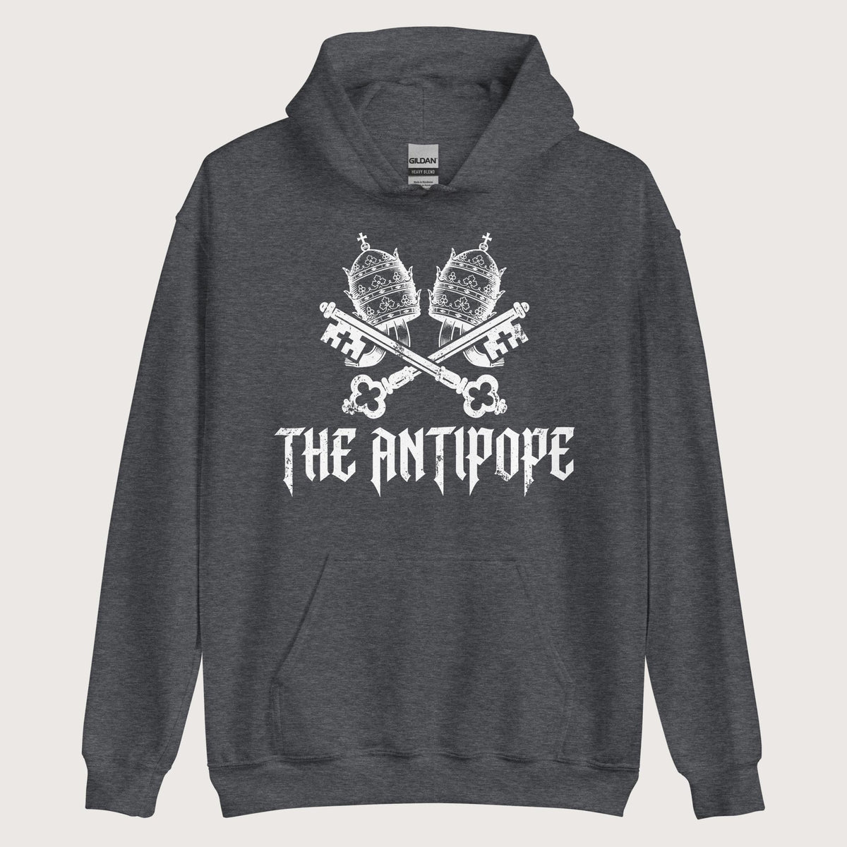 Dark Heather The Antipope Hoodie - history buff gift by HistoHead