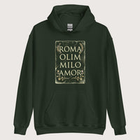 Forest Green Roma Amor Hoodie - history buff gift by HistoHead