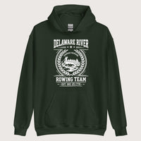Forest Green Delaware River Rowing Team Hoodie - history buff gift by HistoHead