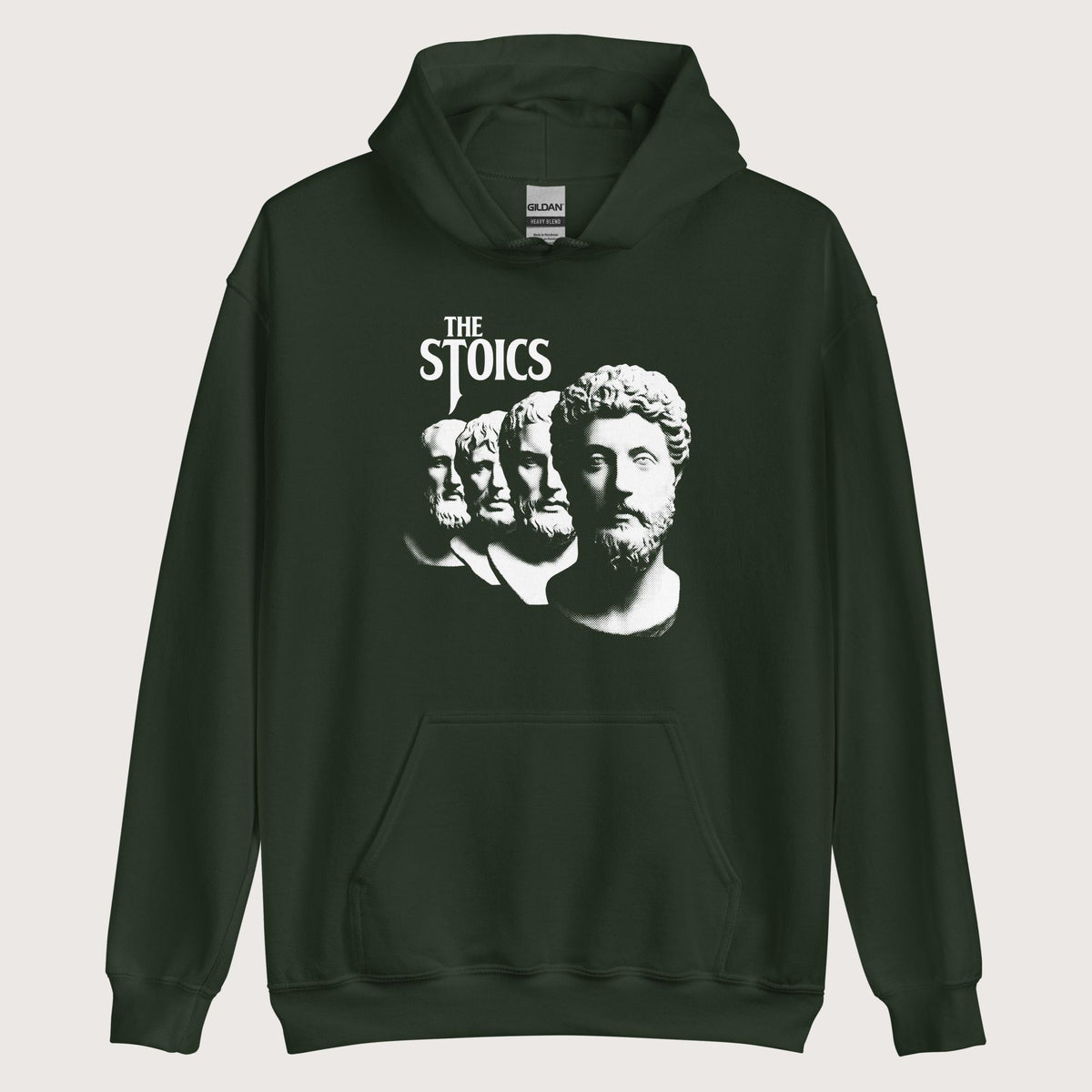 Forest Green The Stoics Band Hoodie - history buff gift by HistoHead