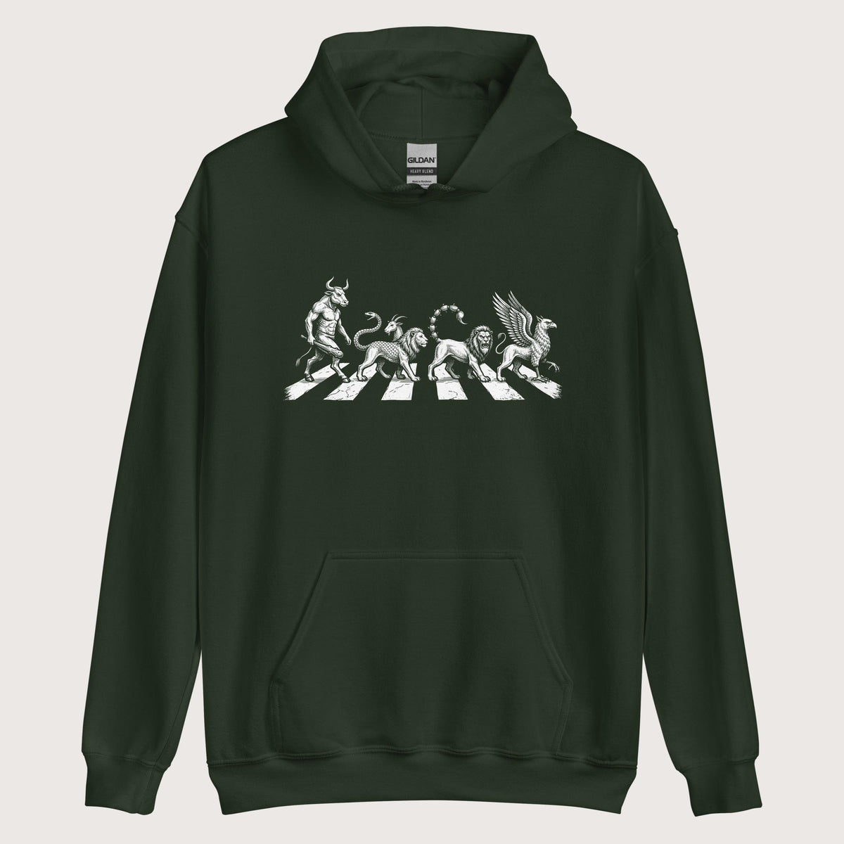 Forest Green Beast Road Hoodie - history buff gift by HistoHead