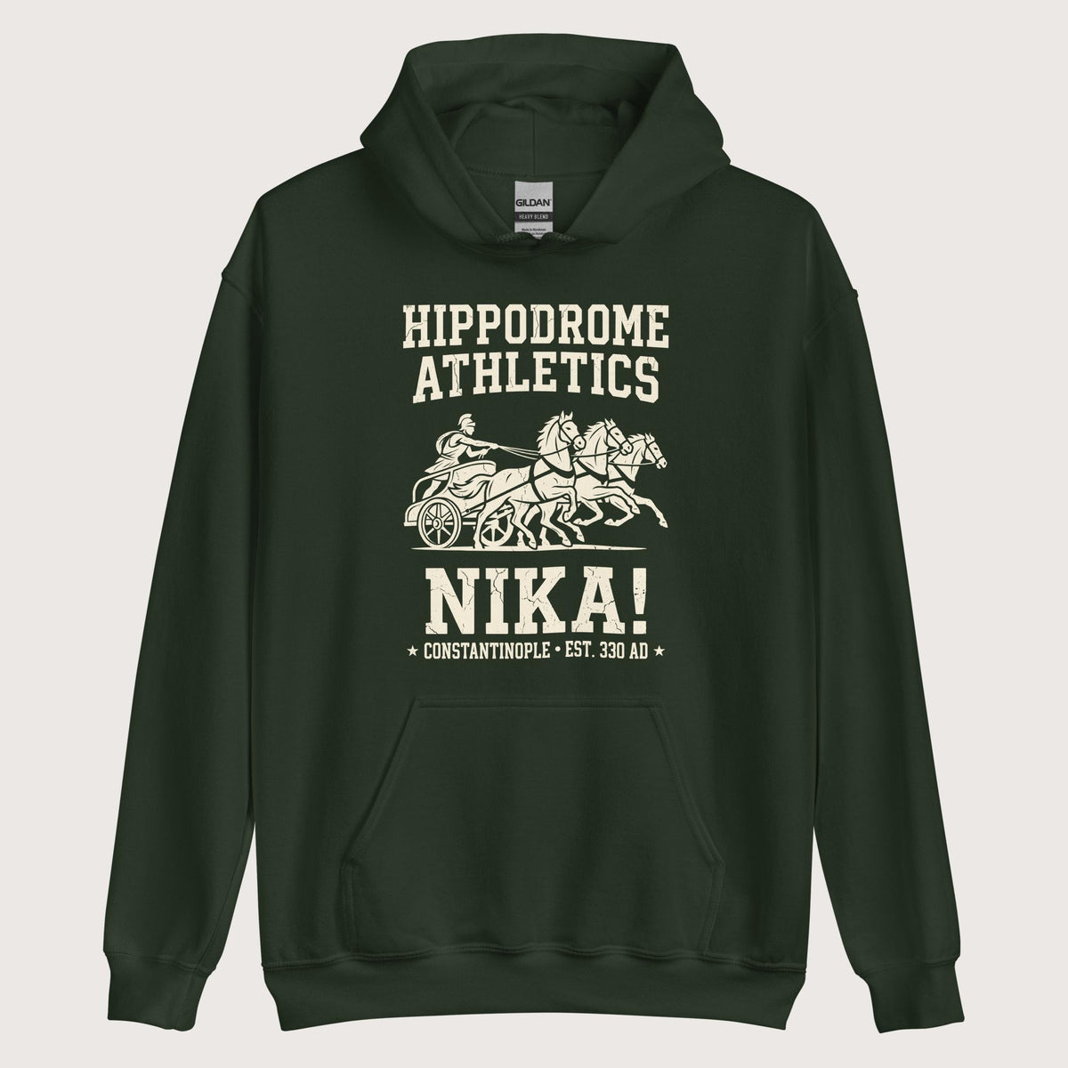 Forest Green Hippodrome Athletics Hoodie - history buff gift by HistoHead