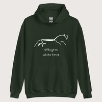 Forest Green Uffington White Horse Hoodie - history buff gift by HistoHead
