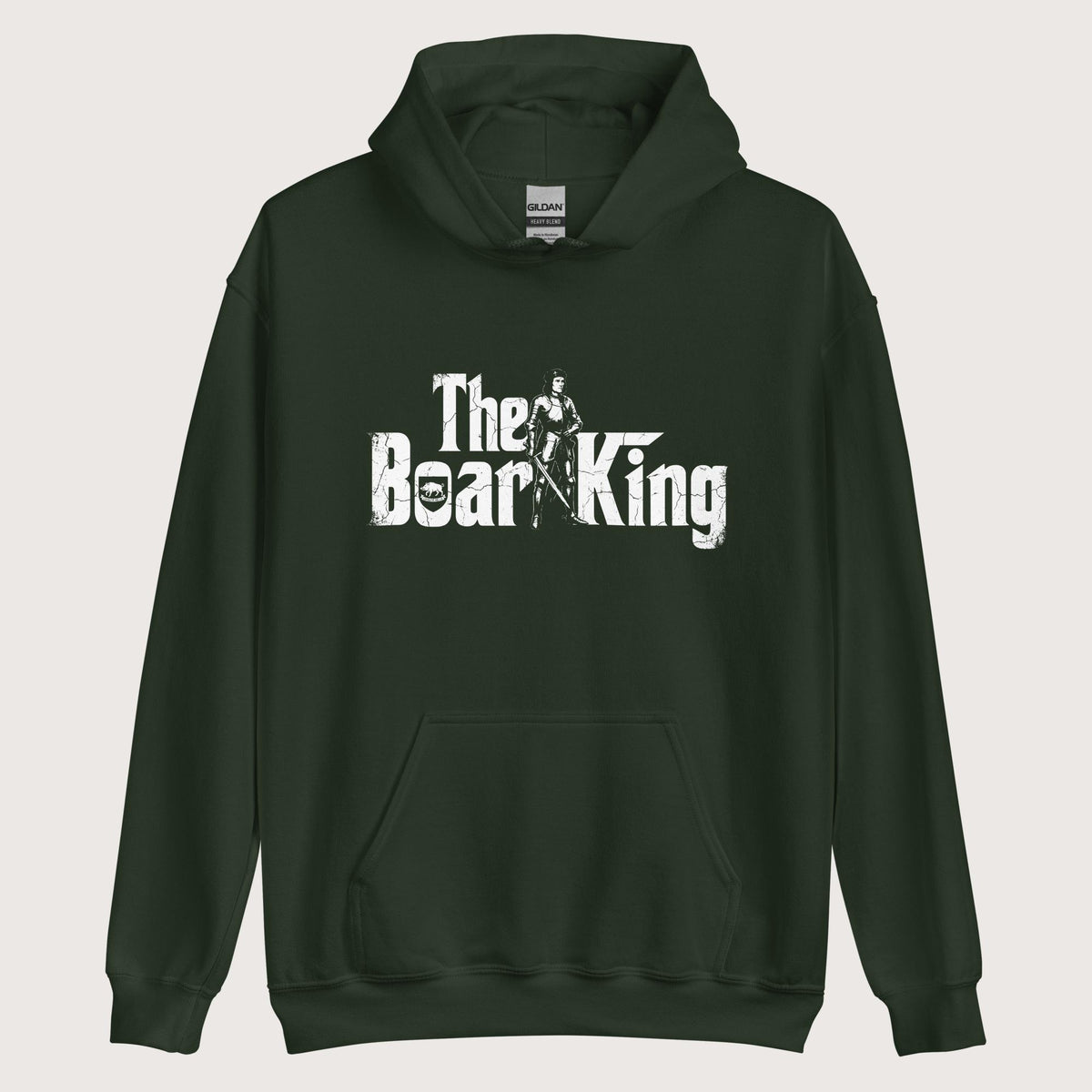 Forest Green Richard III The Boar King Hoodie - history buff gift by HistoHead