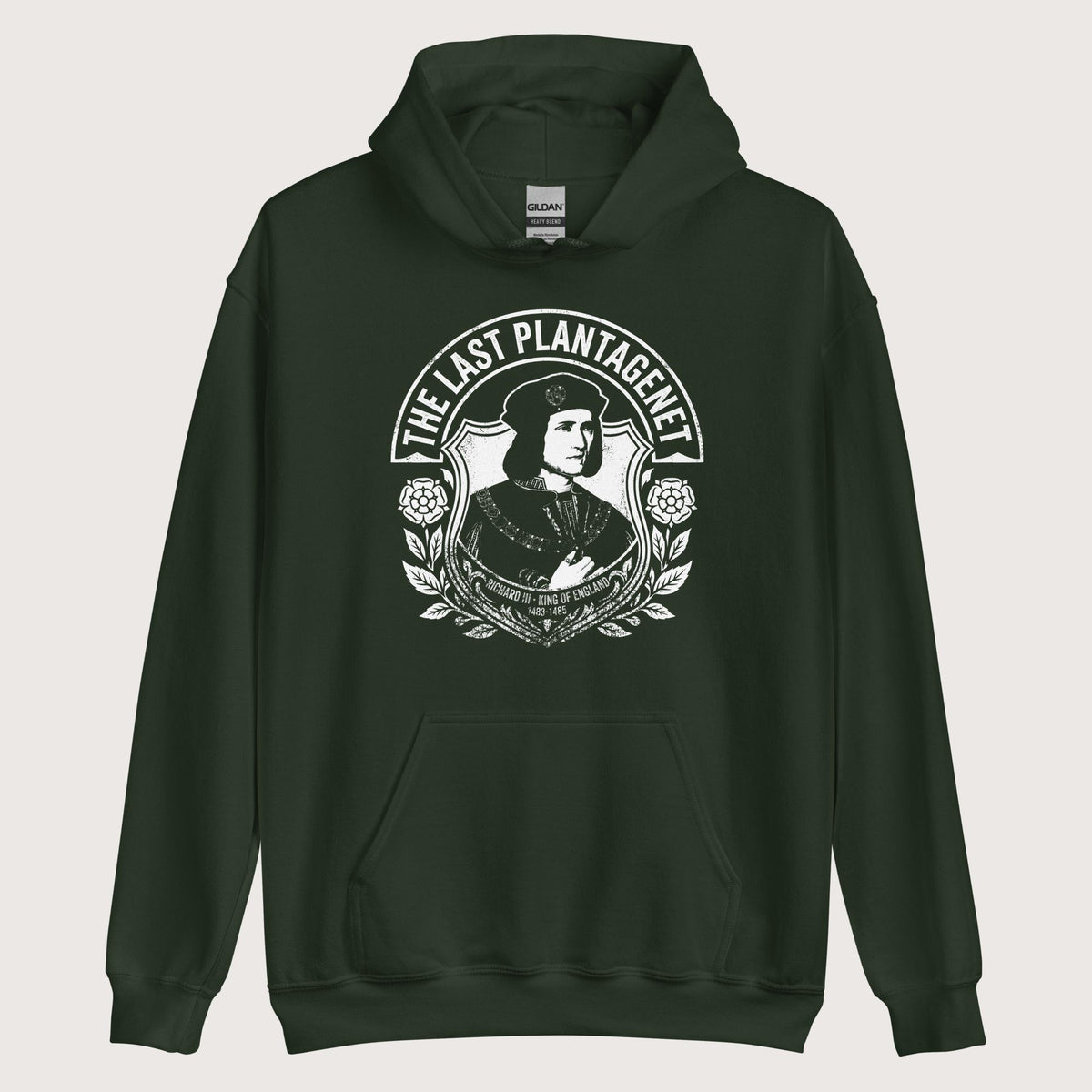 Forest Green Richard III The Last Plantagenet Hoodie - history buff gift by HistoHead
