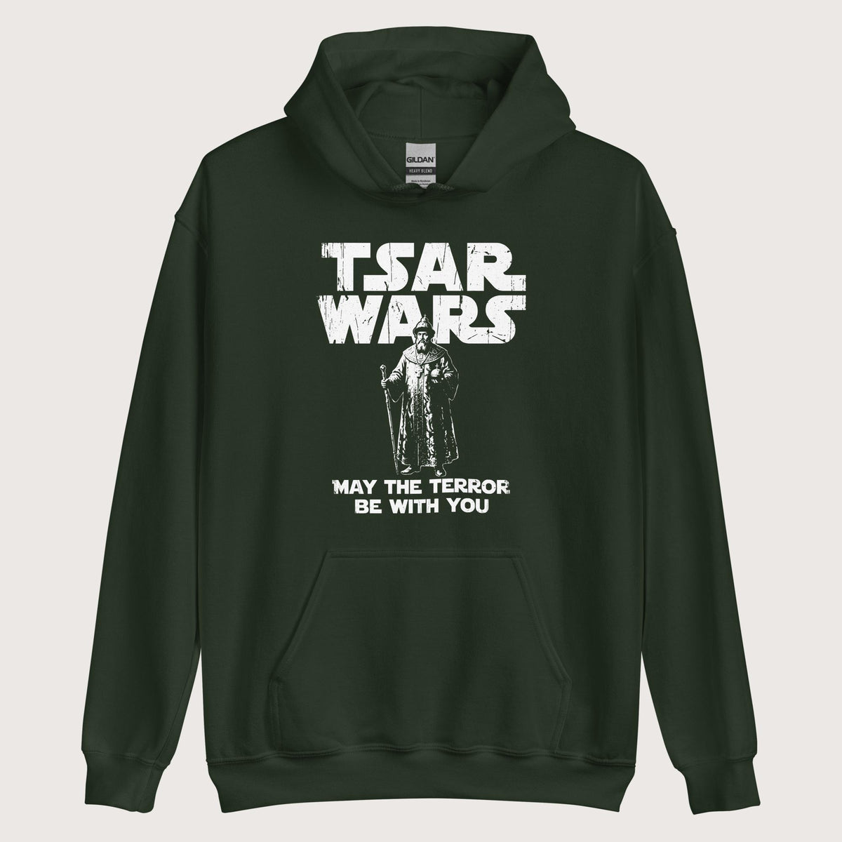 Forest Green Ivan the Terrible Tsar Wars Hoodie - history buff gift by HistoHead