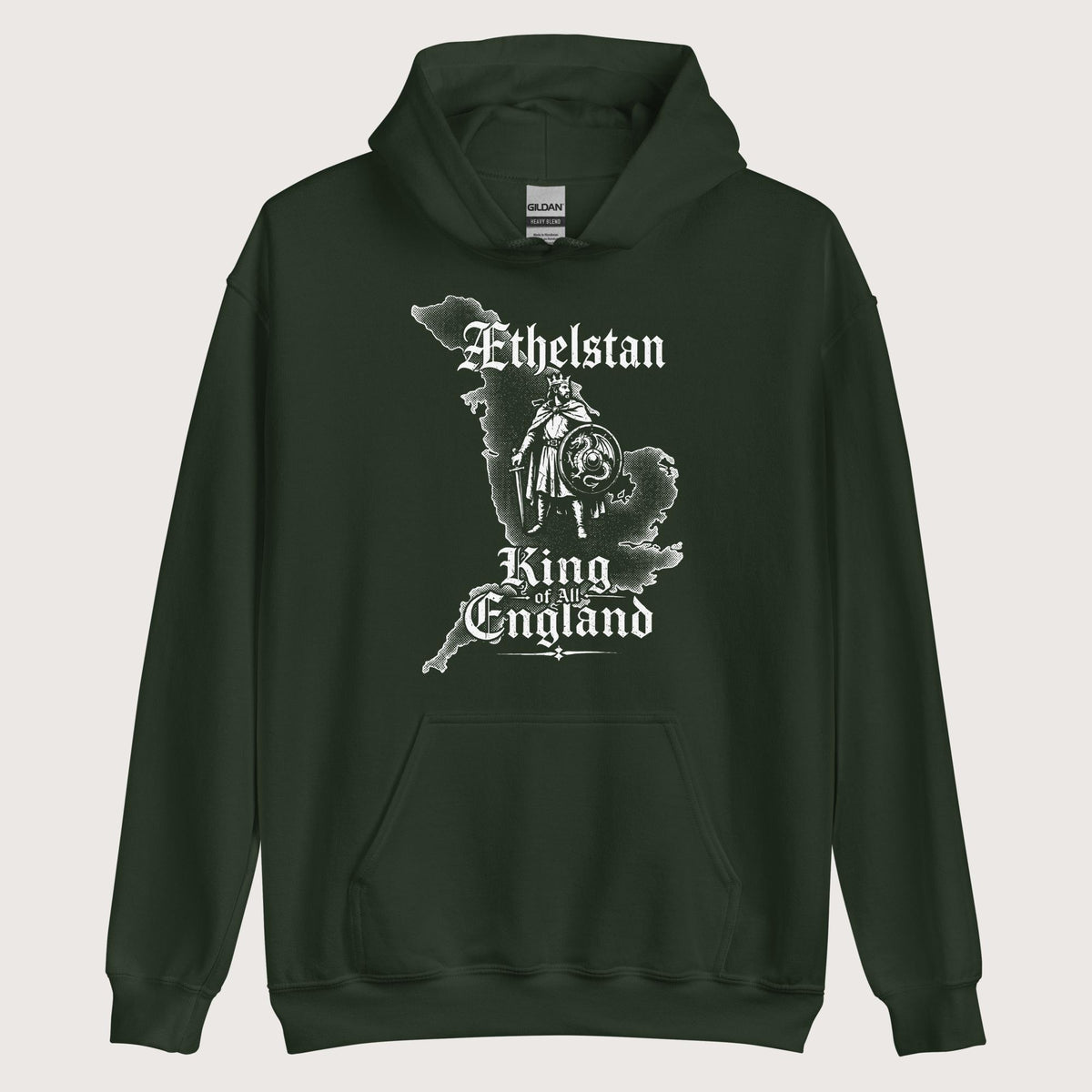 Forest Green Æthelstan Territory Hoodie - history buff gift by HistoHead