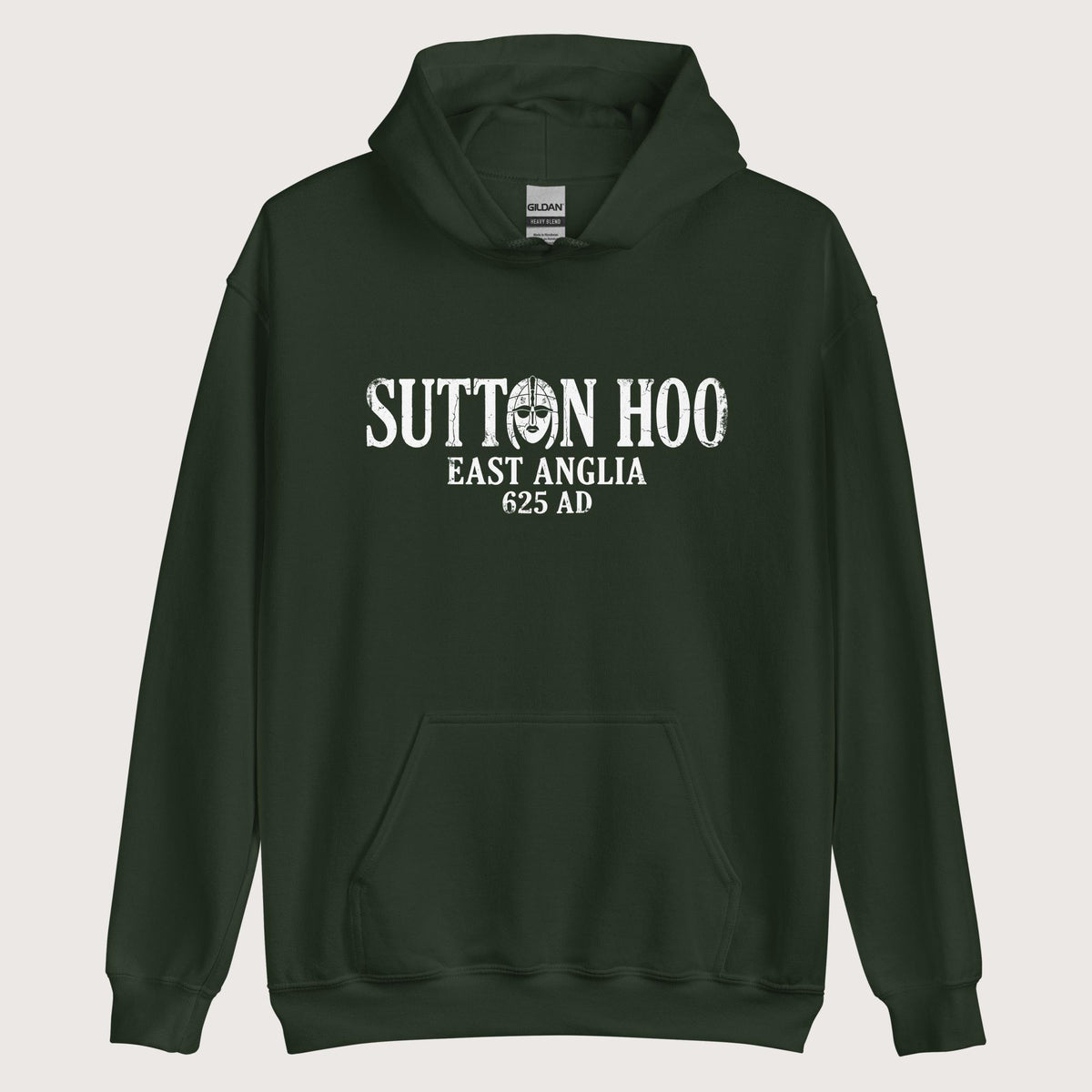 Forest Green Sutton Hoo Hoodie - history buff gift by HistoHead