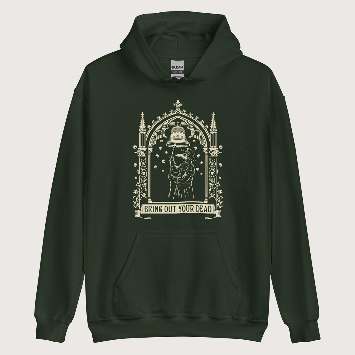 Forest Green Bring Out Your Dead Hoodie - history buff gift by HistoHead