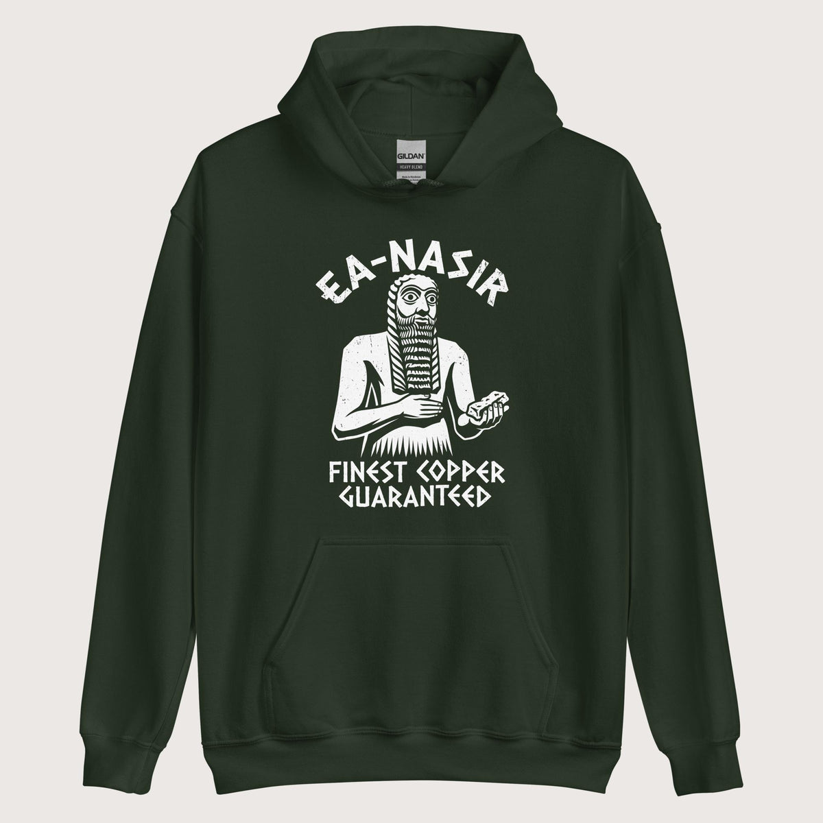 Forest Green Ea-Nasir Finest Copper Hoodie - history buff gift by HistoHead