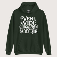 Forest Green Latin I Came I Saw I Forgot I Was Doing (Feminine Version) Hoodie - history buff gift by HistoHead
