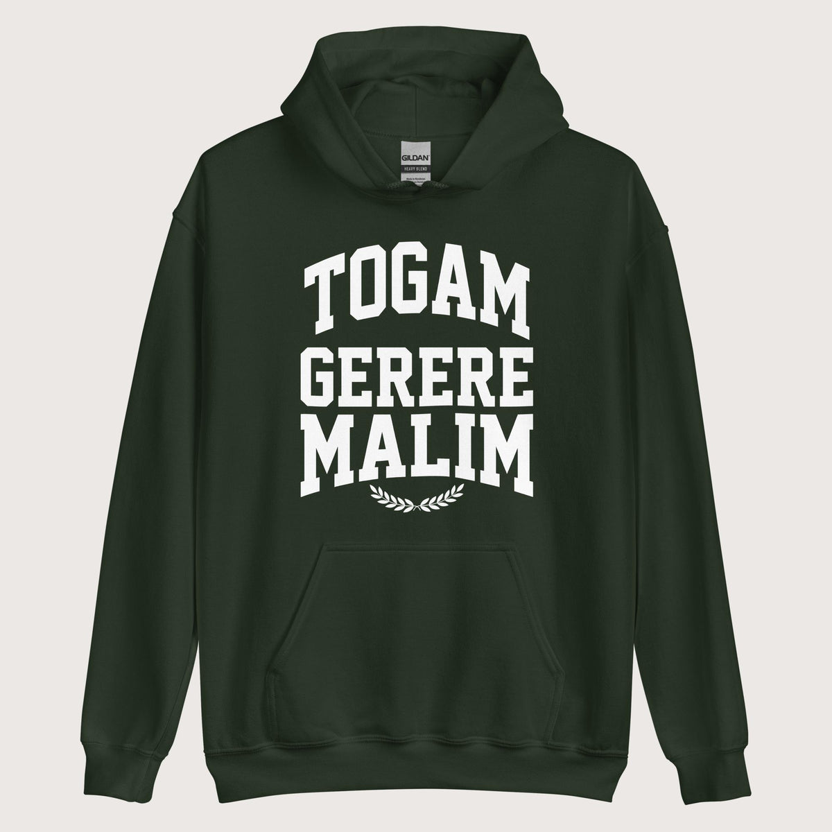 Forest Green Latin I'd Rather Be Wearing A Toga Hoodie - history buff gift by HistoHead