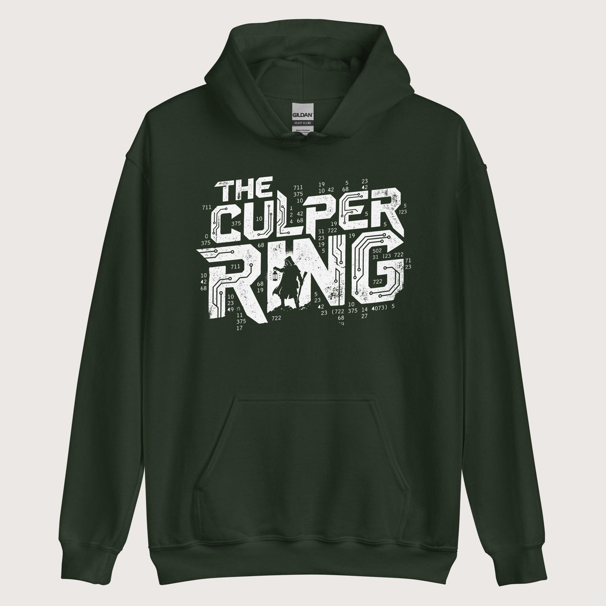 Forest Green The Culper Ring Hoodie - history buff gift by HistoHead