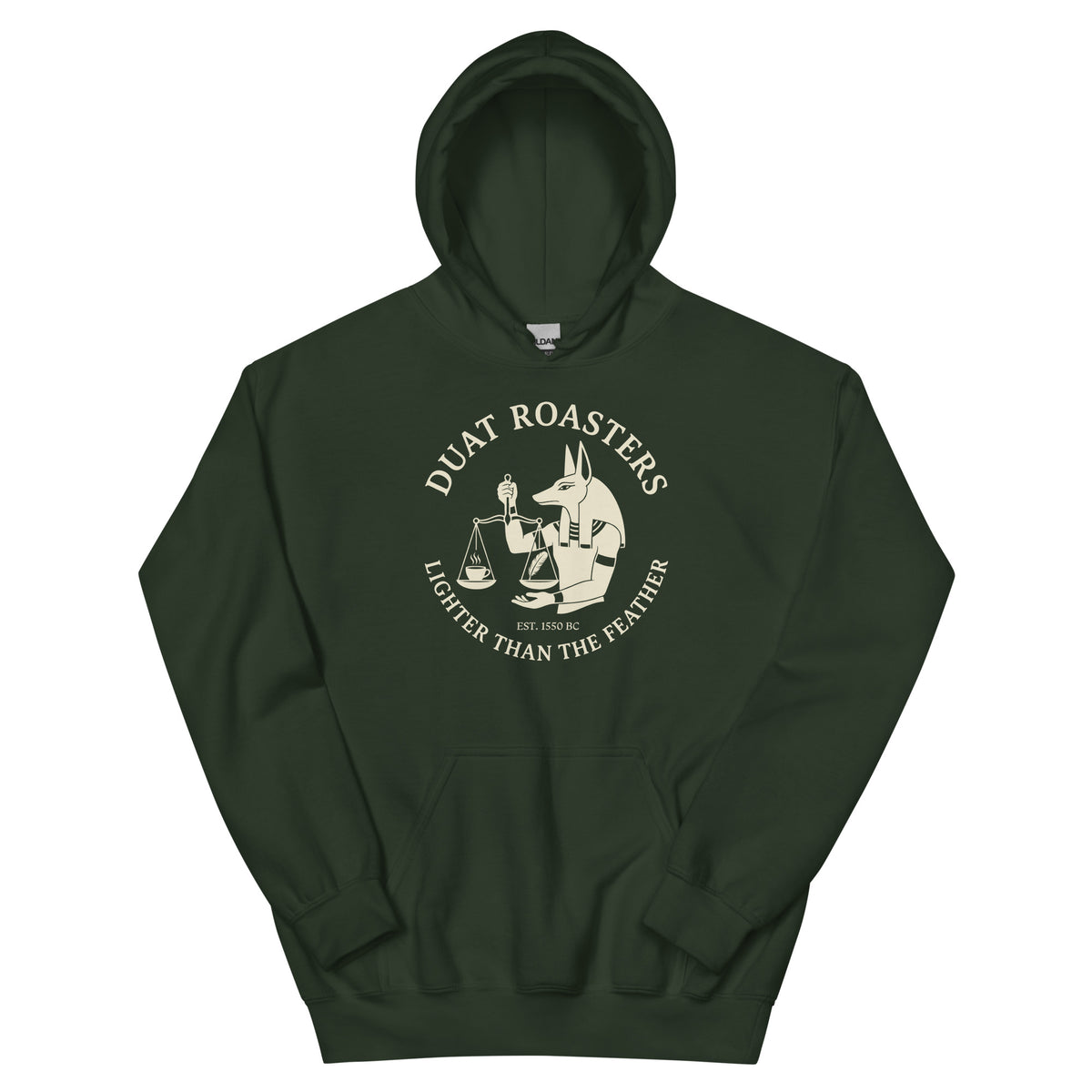 Forest Green Duat Roasters Hoodie - history buff gift by HistoHead