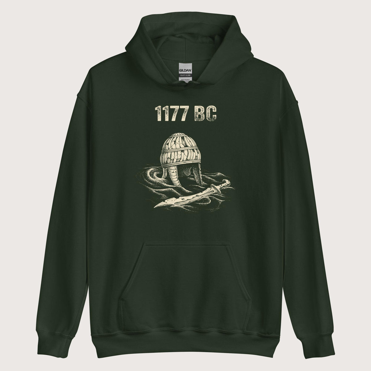 Forest Green 1177 BC Hoodie - history buff gift by HistoHead