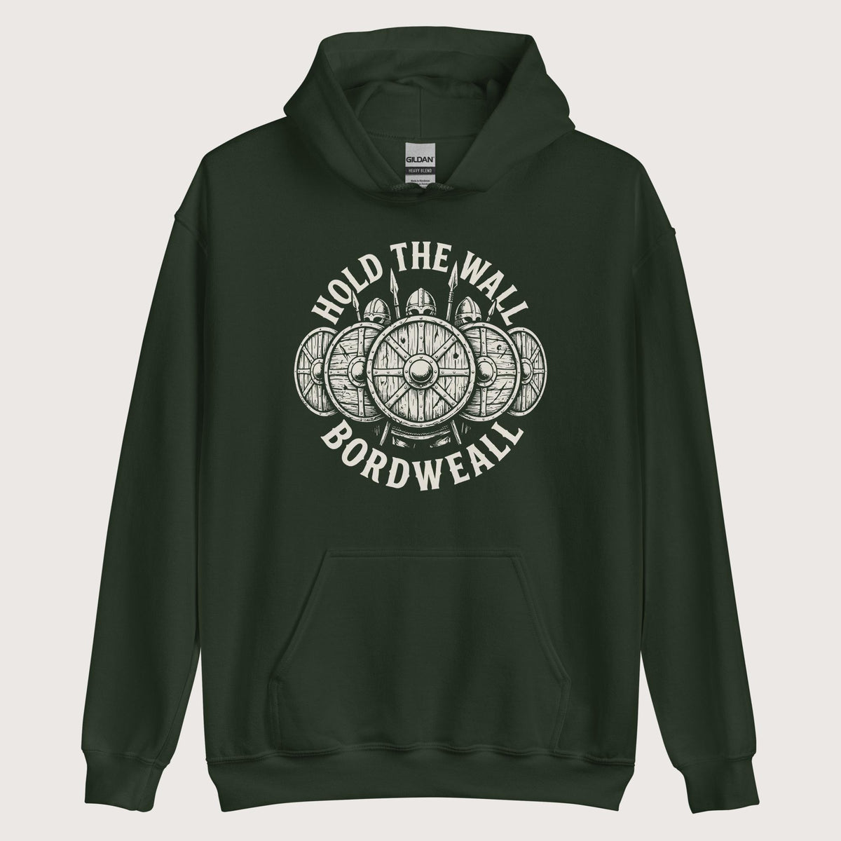 Forest Green Hold the Wall Hoodie - history buff gift by HistoHead