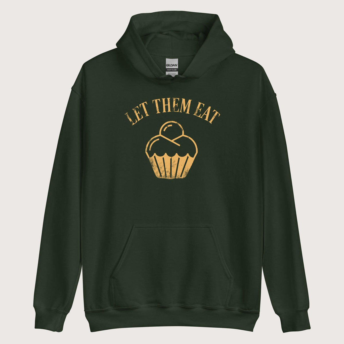 Forest Green Let Them Eat Cake Hoodie - history buff gift by HistoHead