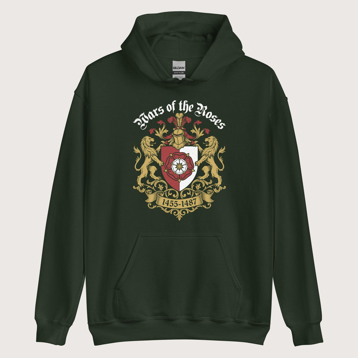 Forest Green Wars of the Roses Hoodie - history buff gift by HistoHead