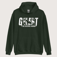 Forest Green Gelert The Faithful Hound Hoodie - history buff gift by HistoHead